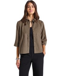 Street One - Mini-Cord Hemdbluse - Lyst