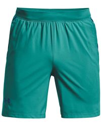 Under Armour - Launch Stretch Woven 7'' Shorts Cerulean/cerulean/reflective Lg 7 - Lyst