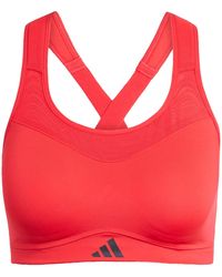 adidas - TLRD Impact Training High Support Sport-BH Pure Ruby L A-B - Lyst