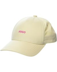HUGO - Contrast Logo Cotton Twill Cap Baseball - Lyst