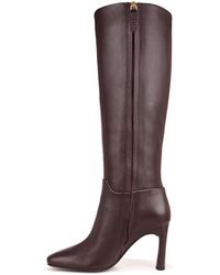 Franco Sarto - Sarto S Flexa High Square Toe Tall Boot Brown Leather 6.5 M - Lyst