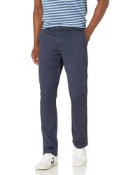 Amazon Essentials Athletic-fit Washed Comfort Stretch Chino Pant - Blue