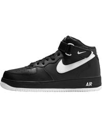Nike - Air Force 1 Mid '07 Shoes In Black, - Lyst