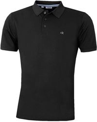 Calvin Klein - Poloshirt Voor - Zwart - Lyst