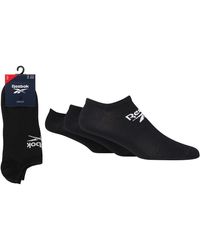 Reebok - S 3 Pair Low Cut Socks Black 11-12.5 - Lyst