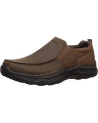 Skechers - Expended-morgo Leather Slip On Moccasin Cdb 7 Medium Us - Lyst