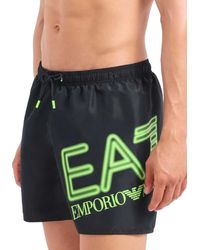 EA7 - Asv Bade-boxershorts Mit Niedrigem Bund Und Maxi-logo - Lyst