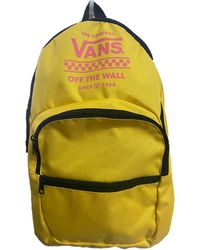 Vans - Ranged 2 Backpack Sulphur Yellow Pink Graphic Off The Wall Laptop Pockets University School Bag Casual Travel Laptop - Lyst