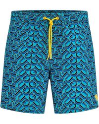 Guess - Beachwear Costume da Bagno Uomo Pantaloncino F3GT05 TEL62 P73T Blu - Lyst