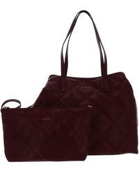 Guess - Vikky Large Tote M Merlot - Lyst