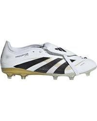 adidas - S Pro Fold Over Tongue Firm Ground Football Boots White/black/gold 11 Uk - Lyst