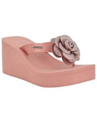 Guess - Damani Wedge Sandal - Lyst