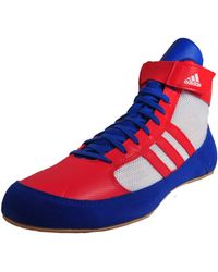 adidas - Hvc Havoc Shoes Senior Wrstling Boxing Boots White/red/blue Size 11.5 Uk - Lyst