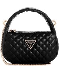 Guess - Rianee Quilt Mini Hobo Evening - Lyst