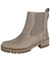 Timberland Rubber Courmayeur Valley Grey Chelsea Boots in Natural | Lyst