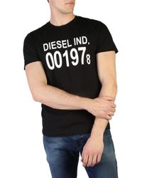 DIESEL - T-diego-001978 Logo Printed T-shirt Black - Lyst