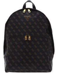 Guess - Vezzola Eco Backpack Dark Brown/Ochre - Lyst