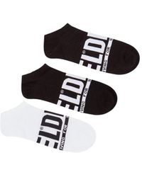 DIESEL - 3-pack Low-cut Logo Socks - Lyst