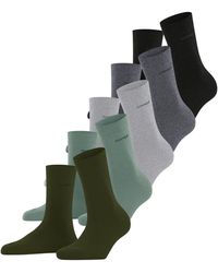 Esprit - Solid Mix 5-pack Duurzaam Biologisch Katoen Sokken Zonder Patroon Ademend Dun Effen 5 Paar Sokken - Lyst