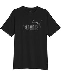 PUMA - ESS+ Camo Graphic Tee t-Shirt - Lyst