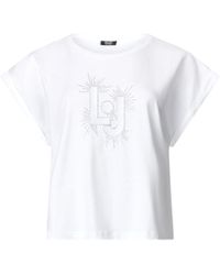 Liu Jo - T-Shirt Donna Liu Jo Bianco ES25LJ18 VA5151 JS923 M - Lyst
