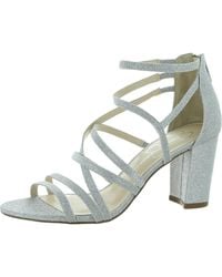 Jessica Simpson - S Stassey Strappy Evening Sandals Silver 8.5 Medium - Lyst