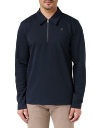 G-Star RAW - Polo Half Zip Lightweight Sweatshirt - Lyst