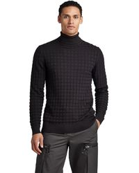 G-Star RAW - Table Turtle Knit Sweater - Lyst