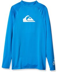 Quiksilver - All Time Ls Long Sleeve Rashguard Surf Shirt - Lyst
