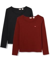 Levi's - Long Sleeve 2-Pack Tee Maglietta Donna - Lyst