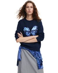 Desigual - Knit Long Sleeve Sweater - Lyst