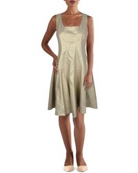 Tommy Hilfiger - Fit And Flare Sleeveless Square Neck Dress - Lyst
