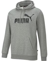 PUMA - ESS Big Logo Hoodie Sweatshirt - Lyst