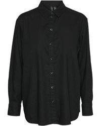 Vero Moda - Hemd-Bluse VmLinn Shirt Hemdkragen Knopfleiste locker - Lyst