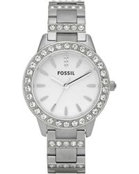 Fossil - Analog Quartz Watch With Stainless Steel Strap Es2362 - Lyst