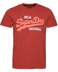 Superdry - Vintage VL Real Orig OD tee M1011702A Ketchup S Hombre - Lyst