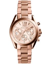 Michael Kors - Chronograph Rose Dial Rose Ladies Bradshaw Mk5799 Watch - Lyst