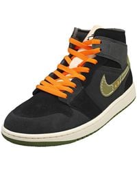 Nike - Air Jordan 1 Mid Se Craft Mens Fashion Trainers In Anthracite - 7.5 Uk - Lyst