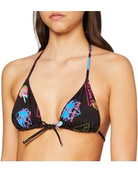 Calvin Klein Triangle-Print Almohadillas y Rellenos de Sujetador - Negro