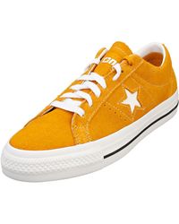 Converse - One Star Pro Ox Unisex Casual Trainers In Golden Sundial - 8 Uk - Lyst