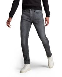 G-Star RAW - 3301 Slim Jeans Jeans ,grijs,29w / 32l - Lyst