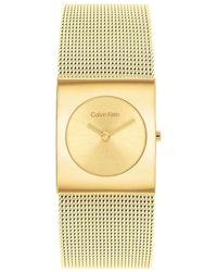 Calvin Klein - Orologio Analogico al Quarzo da donna Collezione CK Pulse con cinturino in maglia metallica in acciaio inossidabile - Lyst