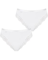 Sloggi - Slip 2-Pack Romance - White - Größe - Lyst