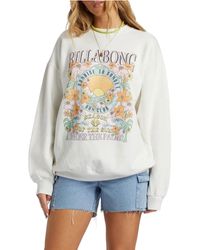 Billabong - Ride In Cotton Blend Graphic Sweatshirt Medium - Lyst