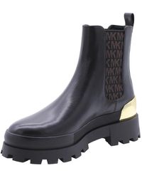 Michael Kors - Rowan Leather Chelsea Boot Met Logo - Lyst