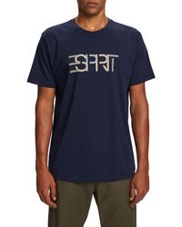 Esprit - Katoenen T-shirt Met Logoprint - Lyst