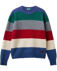 Benetton - Maglia G/C M/L 103MK107T Maglione - Lyst