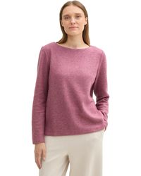 Tom Tailor - RIPP Sweatshirt mit Knöpfen - Lyst