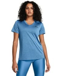 Under Armour - Tech Twist V-Neck Short Sleeve Midnight - Lyst
