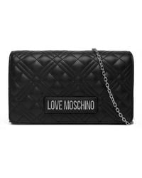 Love Moschino - Galv.Nikel 00B Tasche gesteppt Pu Schwarz G.NIKEL One Size - Lyst